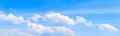 Panorama sky and cloud in summertime beautiful background Royalty Free Stock Photo