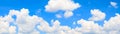 Panorama sky and cloud in summertime beautiful background