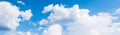 Panorama sky and cloud in summertime beautiful background Royalty Free Stock Photo