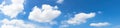 Panorama sky and cloud in summertime beautiful background Royalty Free Stock Photo