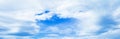 Panorama sky cloud vivid and form storm summer time beautiful background with copy space add text Royalty Free Stock Photo