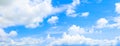 Panorama sky cloud vivid and form storm summer time beautiful background with copy space Royalty Free Stock Photo