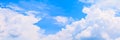 Panorama sky cloud vivid and form storm summer time beautiful background with copy space Royalty Free Stock Photo