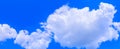 Panorama sky cloud vivid and form storm summer time beautiful background with copy space Royalty Free Stock Photo