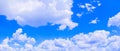 Panorama sky cloud vivid and form storm summer time beautiful background with copy space Royalty Free Stock Photo