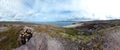 panorama sky clouds ocean beauty rocks view