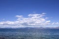 Panorama sky with clouds and of sea Royalty Free Stock Photo