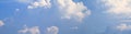 Panorama sky and storm cloud summer time beautiful background Royalty Free Stock Photo