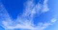 Panorama sky and storm cloud summer time beautiful background Royalty Free Stock Photo