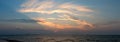 Panorama sky during sunset in the twighligth sky Royalty Free Stock Photo