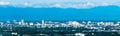 Panorama Skyline Cityscape Building Chiangmai city , thailand