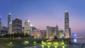 Panorama of Skyline of Hong Kong city Royalty Free Stock Photo