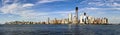 Panorama of the skyline of Manhattan, New York City Royalty Free Stock Photo