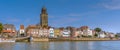 panorama skyline view Dutch city Deventer