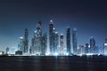 Panorama of skyscrapers in Dubai Marina Royalty Free Stock Photo