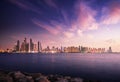 Panorama of skyscrapers in Dubai Marina Royalty Free Stock Photo