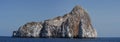 Panorama of Sleeping lion rock in Galapagos Royalty Free Stock Photo