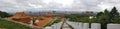 Panorama of the small Chinese city of Hunchun