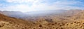 Panorama of Small Crater in Negev desert.