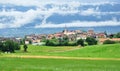 Panorama of small italian apline village