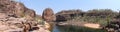 Panorama - smith rock, Nitmiluk National Park, Northern Territory, Australia Royalty Free Stock Photo