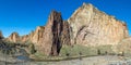 Panorama of Smith Rock State Park Royalty Free Stock Photo