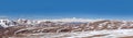 Panorama of snowcapped Himalaya mountans in Tibet, China Royalty Free Stock Photo