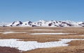 Panorama of snowcapped Himalaya mountans in Tibet, China Royalty Free Stock Photo