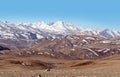 Panorama of snowcapped Himalaya mountans in Tibet, China Royalty Free Stock Photo