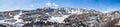 Panorama of Snowmass Mountain ski area in Aspen, Colorado Royalty Free Stock Photo