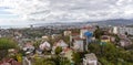 Panorama of Sochi overlooking mountains and the sea