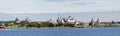 Panorama of Solovki monastery Royalty Free Stock Photo