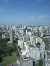 Panorama southern Singapore skyline