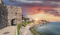 Panorama of Sozopol old town, Bulgaria at surise