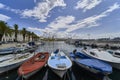 Panorama of Split city port . Croatia