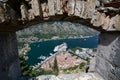 Panorama from St John castle. Kotor. Montenegro
