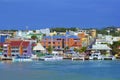 St John`s and a cruise port in Antigua, Caribbean