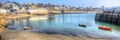 Panorama St Mawes harbour Cornwall Roseland Peninsula Cornish south coast in HDR