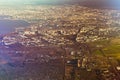 Panorama of St.-Petersburg, aerial view, Russia Royalty Free Stock Photo