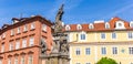 Panorama of the statue of John the Baptist in Mala Strana, Prague