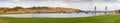 Panorama of Stillwater Lift Bridge Royalty Free Stock Photo