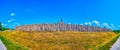 Panorama of the stockade of Zaporizhian Sich Fort, the former capital of Ukrainian cossack, Zaporizhzhia