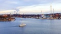Panorama of Stockholm in a sunny day, Sweden Royalty Free Stock Photo