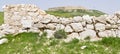 The Canaanite Wall and the Israelite Fortress at Tel Arad in Israel