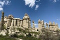 Panorama of stone giants in Georgia