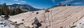 Panorama of stone hill at Yosemite National Park Royalty Free Stock Photo