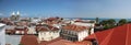 Panorama of stone town in zanzibar island Royalty Free Stock Photo