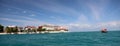 Panorama of stone town in zanzibar island Royalty Free Stock Photo