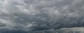 panorama of stormy, monochrome sky, dramatic clouds Royalty Free Stock Photo