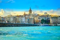 Panorama of the strait of the bosphorus Royalty Free Stock Photo